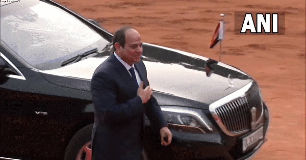 President Murmu, PM Modi welcome Egyptian president at Rashtrapati Bhavan